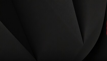 black paper background with folds close up