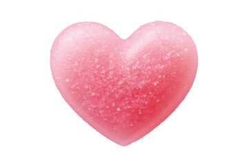 Sugar hearts isolated. Valentine's Day element.