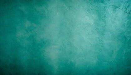 Fototapeta na wymiar old green concrete wall surface rumbled close up dark teal rough background for design