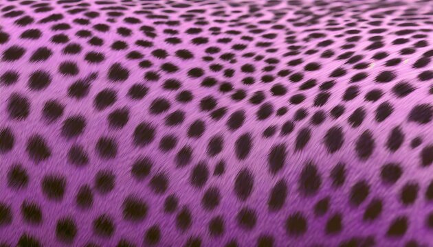 Sticker Pink / purple leopard animal print fur pattern - fabric