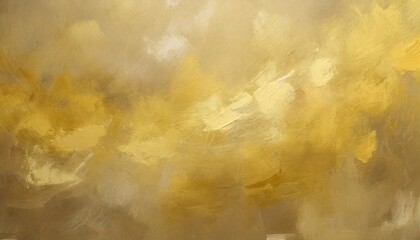 textured oil and acrylic smear blot canvas painting wall abstract gold beige color stain brushstroke background