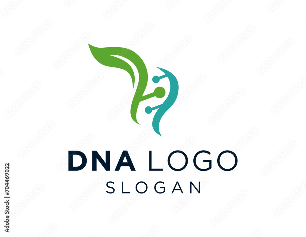 Poster the logo design is about dna and was created using the corel draw 2018 application with a white back
