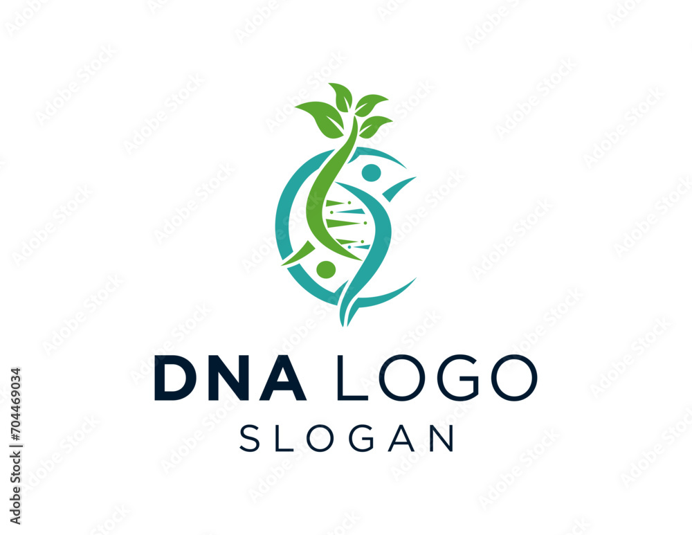 Poster the logo design is about dna and was created using the corel draw 2018 application with a white back