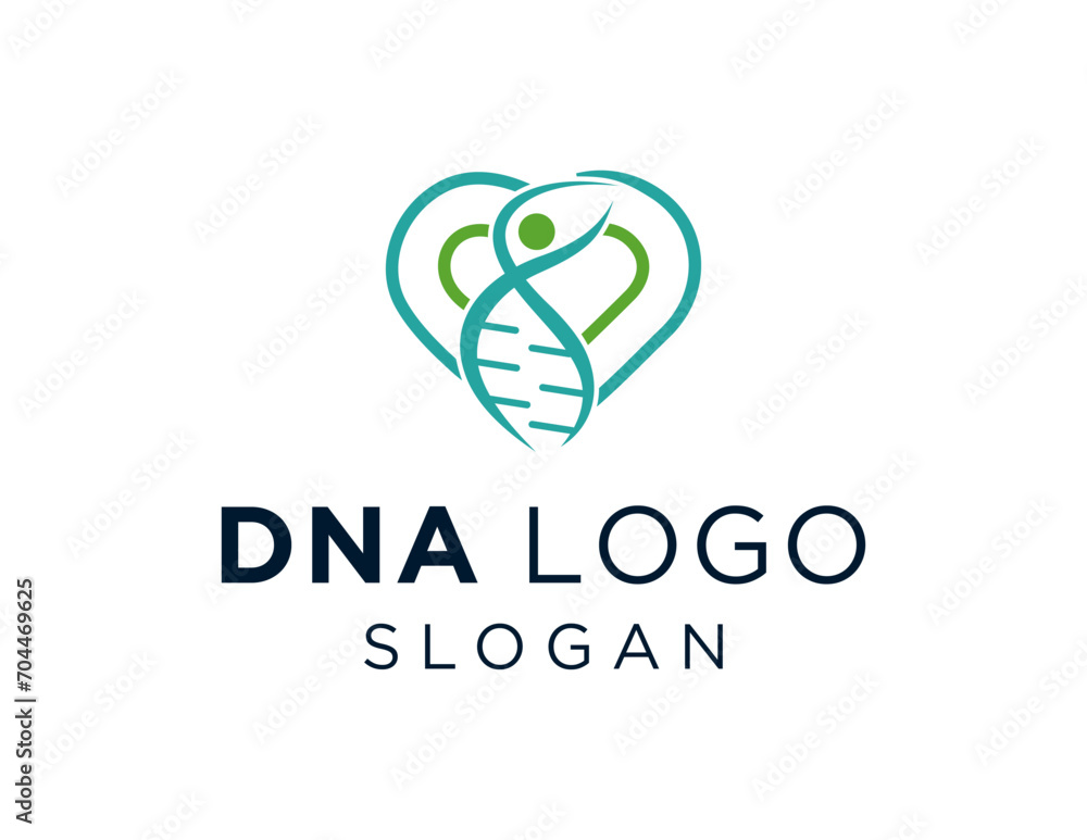Poster the logo design is about dna and was created using the corel draw 2018 application with a white back