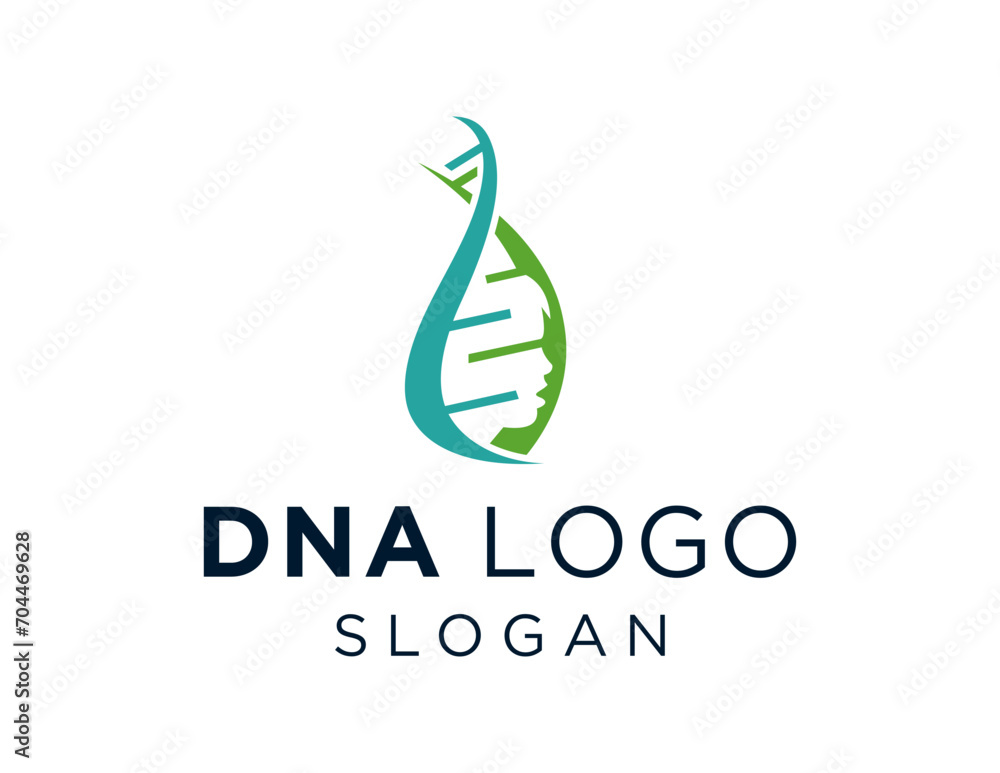 Poster the logo design is about dna and was created using the corel draw 2018 application with a white back