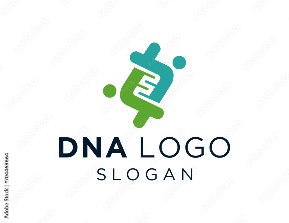 Poster the logo design is about dna and was created using the corel draw 2018 application with a white back