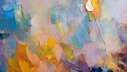 closeup of a painting by oil and palette knife highly textured high quality details fragment of multicolored texture painting abstract art background oil on canvas rough brushstrokes of paint