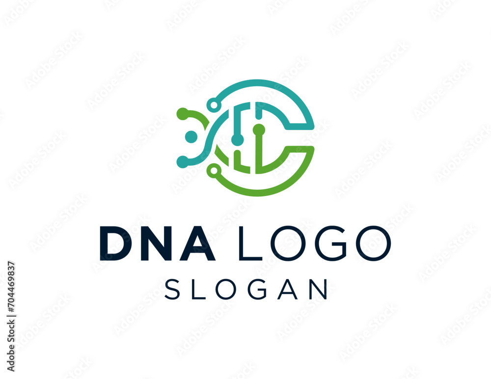 Poster the logo design is about dna and was created using the corel draw 2018 application with a white back