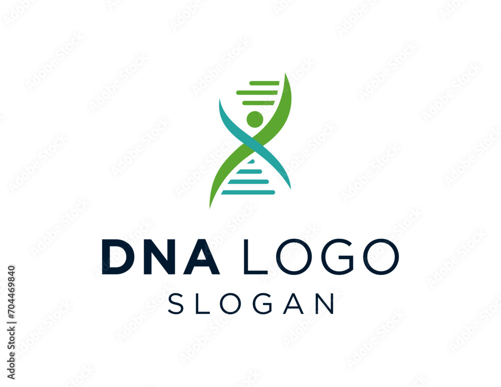 Poster the logo design is about dna and was created using the corel draw 2018 application with a white back
