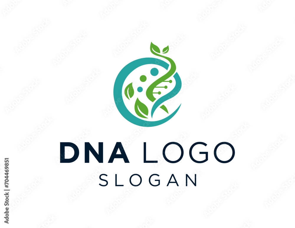 Poster the logo design is about dna and was created using the corel draw 2018 application with a white back