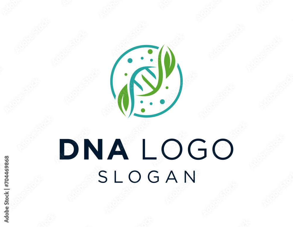 Poster the logo design is about dna and was created using the corel draw 2018 application with a white back