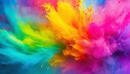 Crédence de cuisine en verre imprimé Mélange de couleurs dynamic ad portrait vibrant paint splash wallpaper for desktop mobile