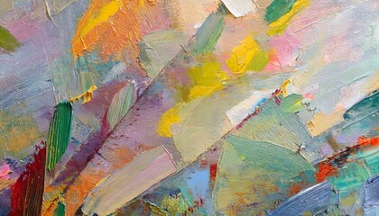fragment of multicolored texture painting abstract art background oil on canvas rough brushstrokes of paint closeup of a painting by oil and palette knife highly textured high quality details