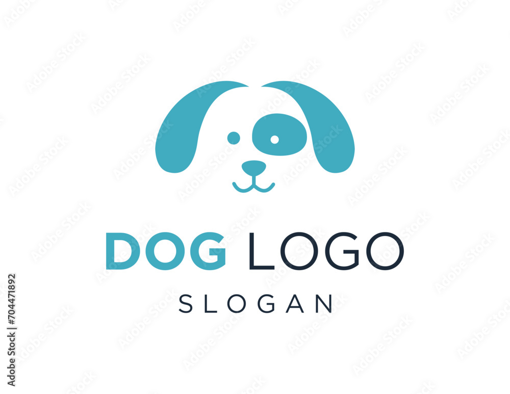 Poster the logo design is about dog and was created using the corel draw 2018 application with a white back