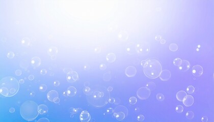 beautiful blue soap bubbles floating in the air white space abstract fun background blue gradient blurred background refreshing of soap suds bubbles water - obrazy, fototapety, plakaty