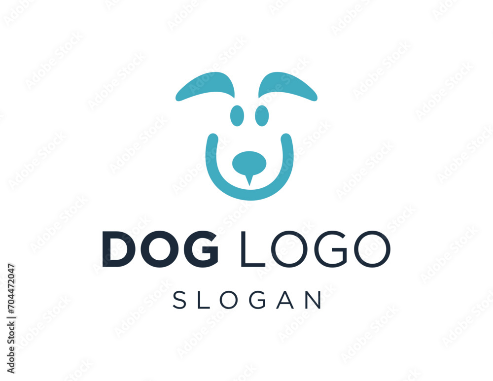 Poster the logo design is about dog and was created using the corel draw 2018 application with a white back