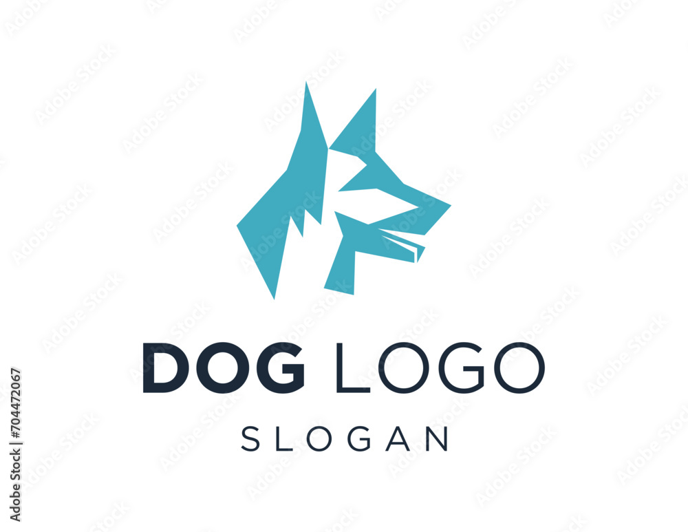 Poster the logo design is about dog and was created using the corel draw 2018 application with a white back