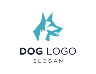 The logo design is about Dog and was created using the Corel Draw 2018 application with a white background.