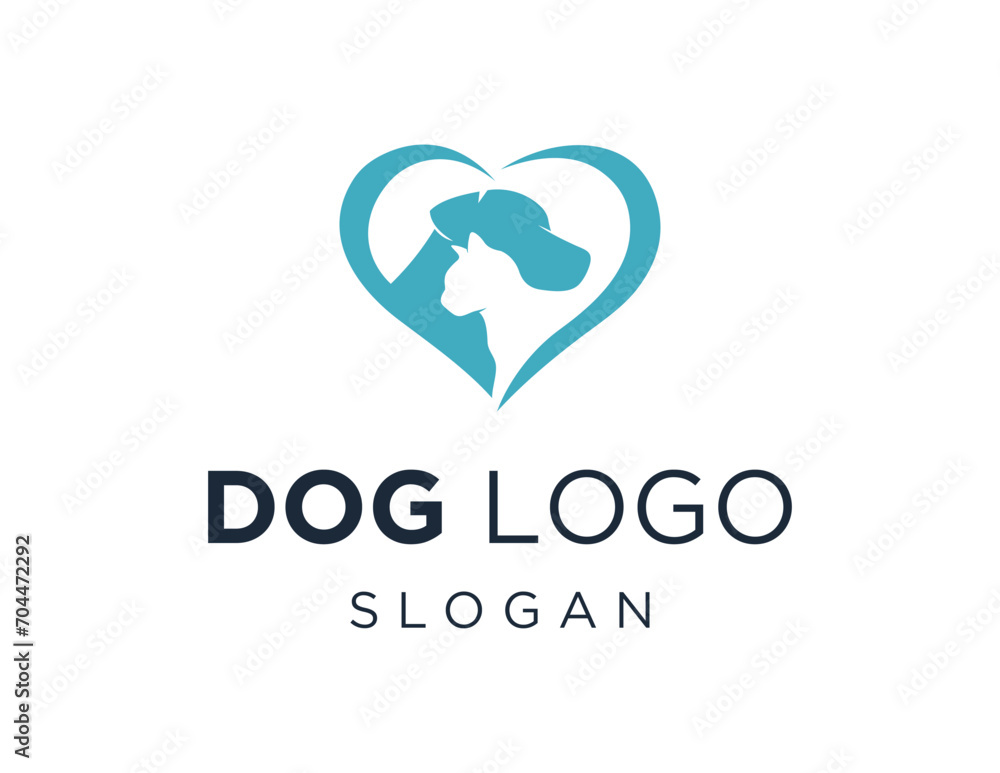 Poster the logo design is about dog and was created using the corel draw 2018 application with a white back