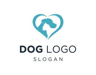 The logo design is about Dog and was created using the Corel Draw 2018 application with a white background.