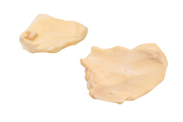 White sauce splashes isolated on white background.