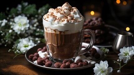 chocolate with marshmallows