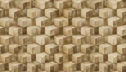 vintage cubes seamless pattern retro repeating wallpaper fabric or ceramic digital print grunge background
