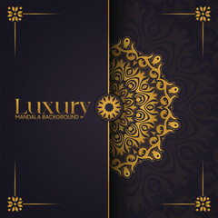 Luxury mandala background with golden arabesque pattern Arabic Islamic east style. Ramadan Style Decorative mandala