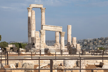 Temple of Hercules is a historic site in the Amman Citadel in Amman, Jordan