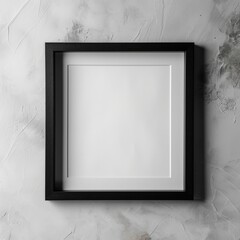 Minimalist Wooden Frame on a Clean White Background