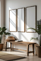 Wohnzimmer mit Bilderrahmen