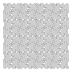 Fototapeta premium Maze puzzle game vector pattern