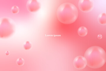 Modern Pink Liquid Abstract Background. BG. Beauty. Vector Illustration. Wallpaper. Backdrop. Valentine's Day Banner