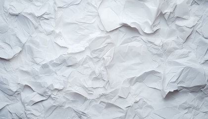 Fototapeta premium texture of crumpled white paper. Glued white paper poster texture background