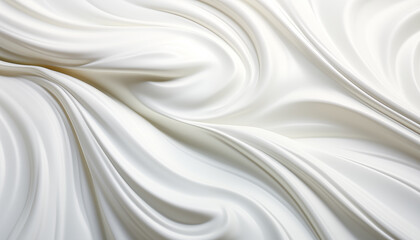 macro smear of cream on a white background.