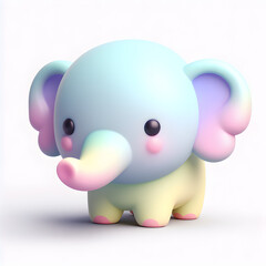 3d elephant baby