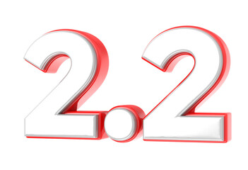 2.2 Sale 3D Number Illustration Concept Design