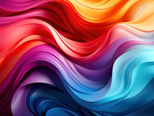 Abstract modern color gradients with colorful Psychic Waves