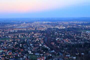 Fototapeta na wymiar Blick über die Stadt Görlitz Richtung Polen