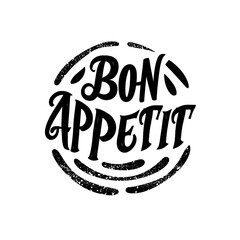 Gourmet Groove: Typography Logo in Groovy, Vintage, and Cursive Fonts - 'BON APPETIT