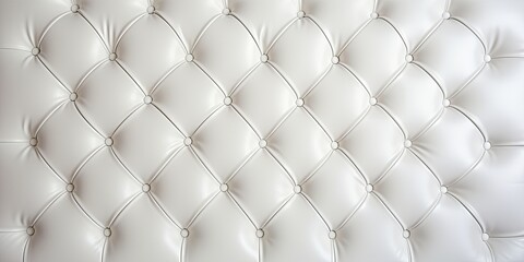 Background of white leather upholstery