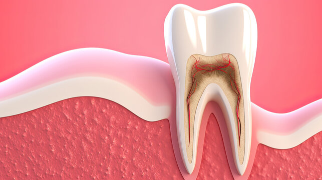 Cross section of teeth anatomy. , world Oral day, world dentist day, an oral and mouth care .