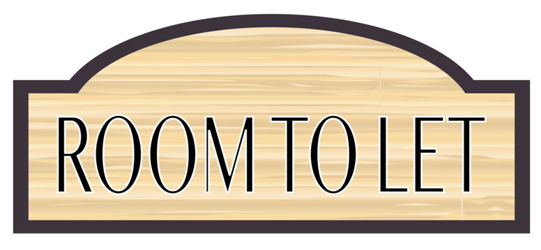 Room To Let Wooden Sign