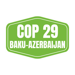 COP 29 in Baku Azerbaijan symbol icon	