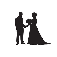 black and white logo, wedding invitation groom silhouette, silhouette material wedding, wedding, silhouette, love, wedding anniversary, holidays, Sposa e Sposo clipart, EPS Illustrazione