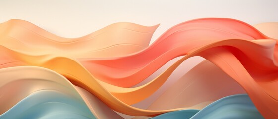 Obraz premium Background: Monstera leaf's gentle dance, its wavy lines harmonizing with a soft, sandy dune
