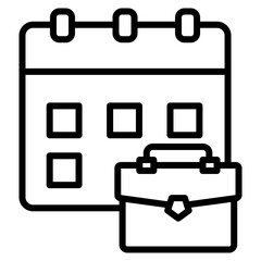 Work Schedule Icon Element For Design © Icon Designer