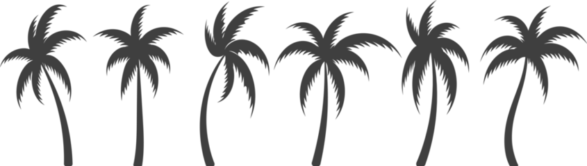 Poster Black palm trees © vectortatu
