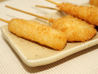 自家製の串揚げ盛り合わせ