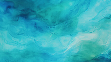 Teal blue green gradient paint background with liquid fluid grunge texture - obrazy, fototapety, plakaty